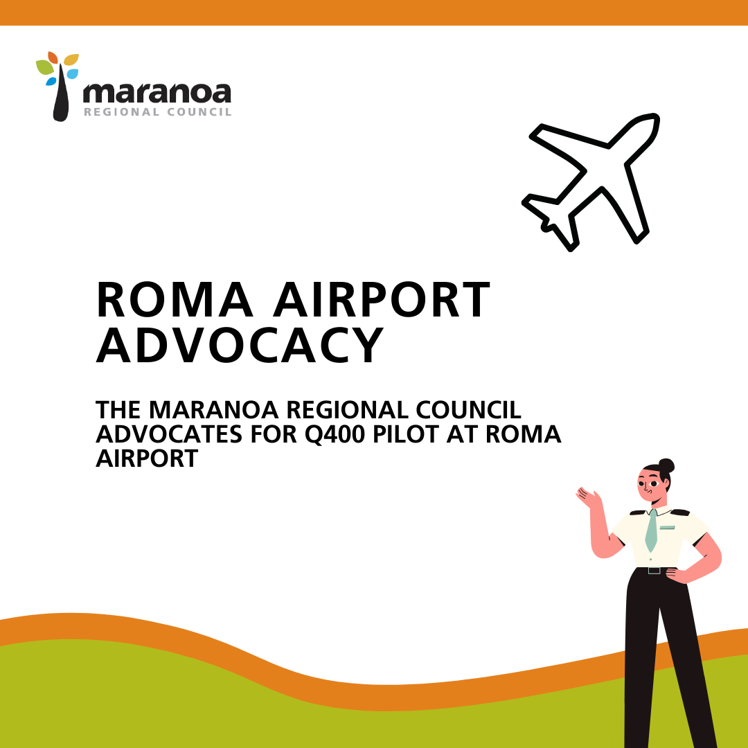 MARANOA REGIONAL COUNCIL ADVOCATES FOR Q400 PILOT AT ROMA AIRPORT