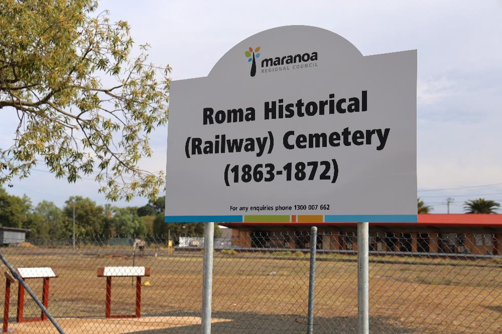 Roma Railway Cemetery Signage 2
