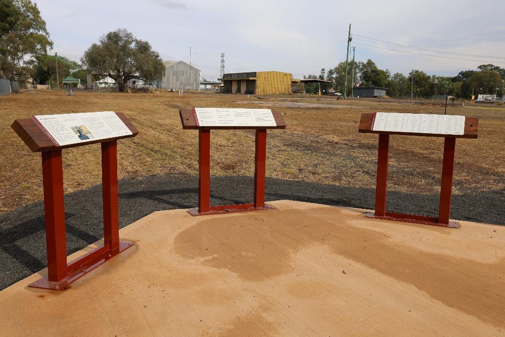 Roma Railway Cemetery Signage