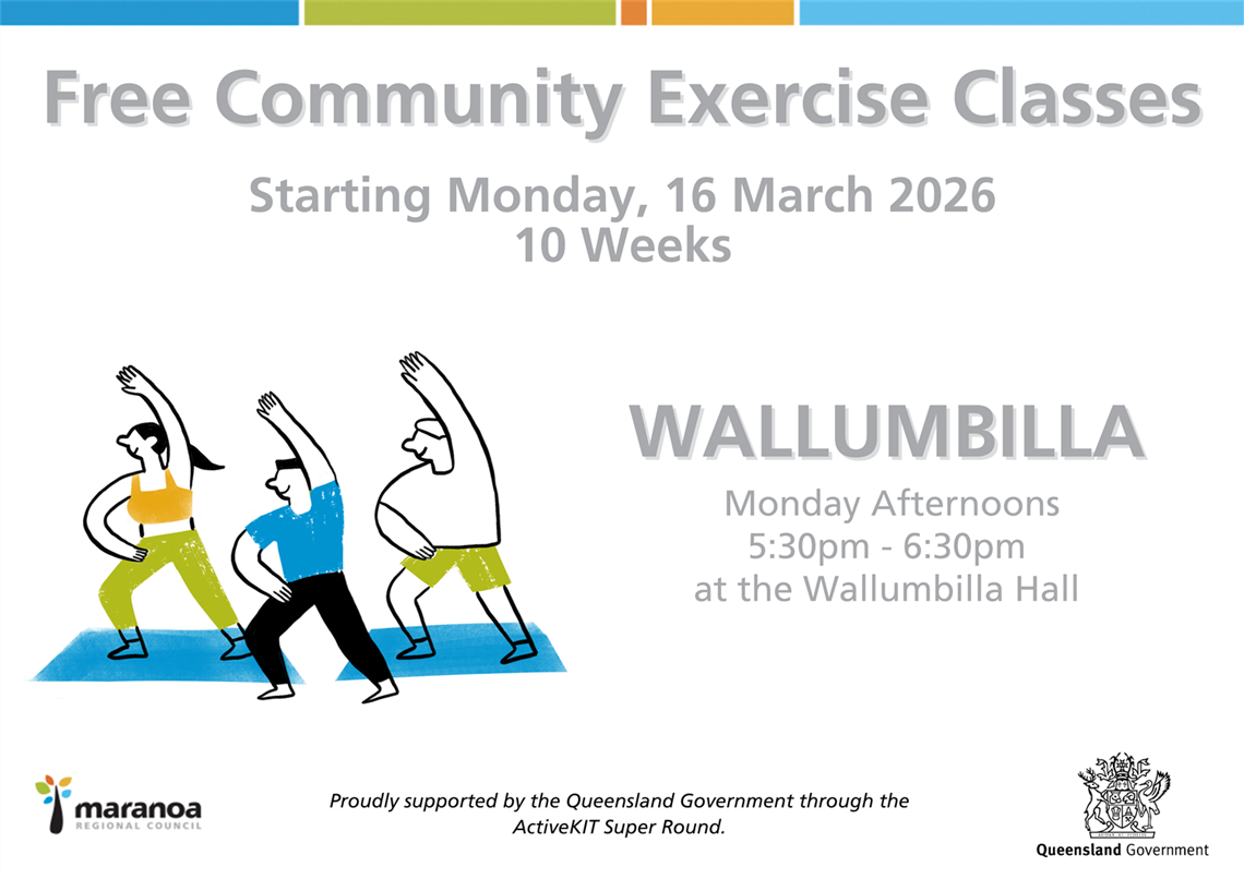 Free Exercise Classes in Wallumbilla