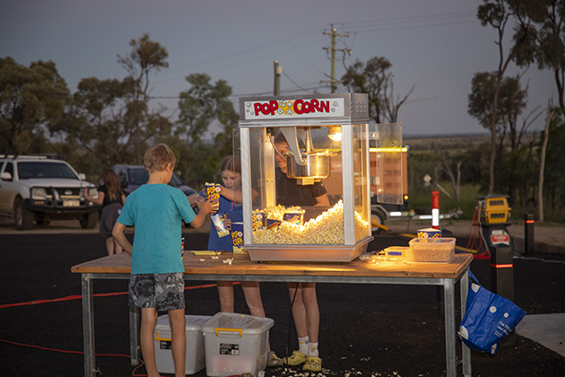 Free popcorn on offer for all to enjoy