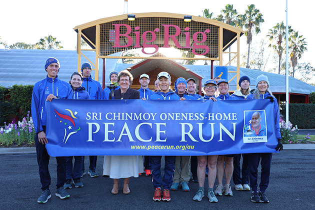 Group photo of the Peace Run