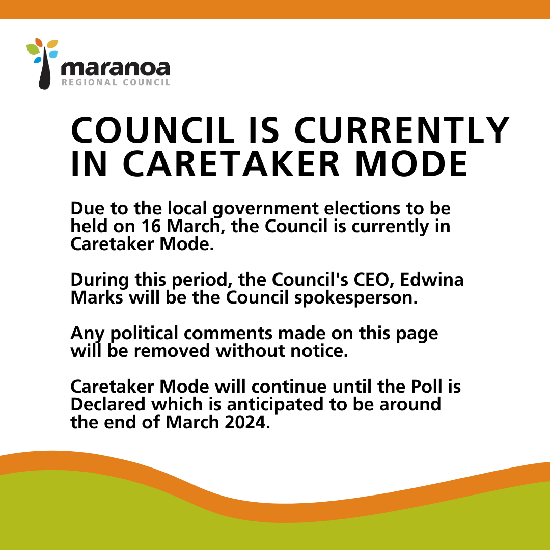 The Council is now in Caretaker Mode