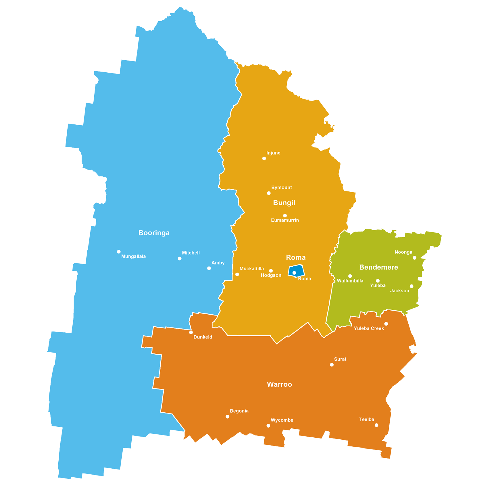 Maranoa regions overview operating area