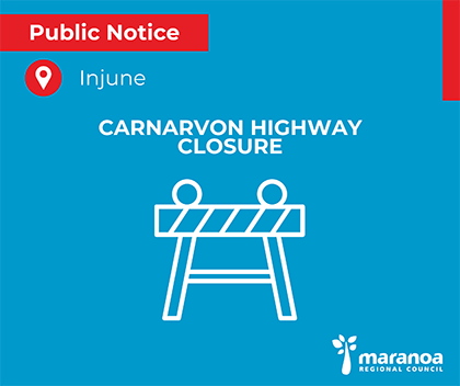 Road Closures Due to Heavy Rainfall - Injune