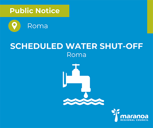 Water will be shut off on parts of Currey Street, Wheeler Drive, Robusta Drive, Olsen Court, Dawson Court, Shumba Avenue and Dobel Way on Thursday, 28 August.