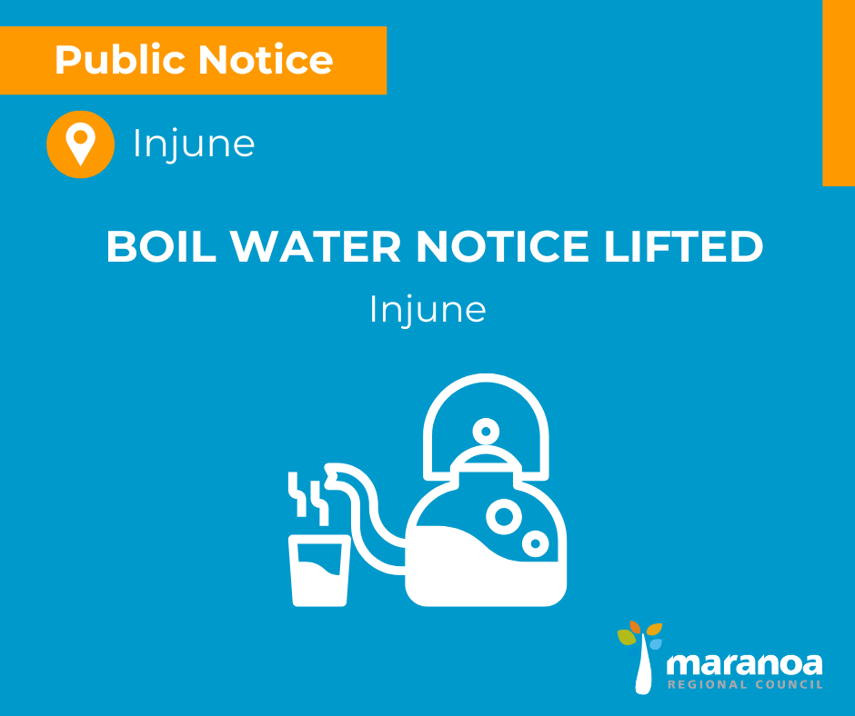 the boil water notice for Injune has been lifted