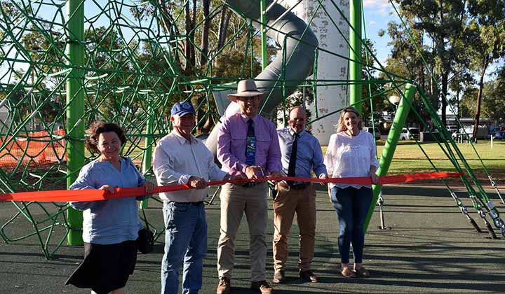 Community celebrate the opening of the Mitchell Memorial Park expansion