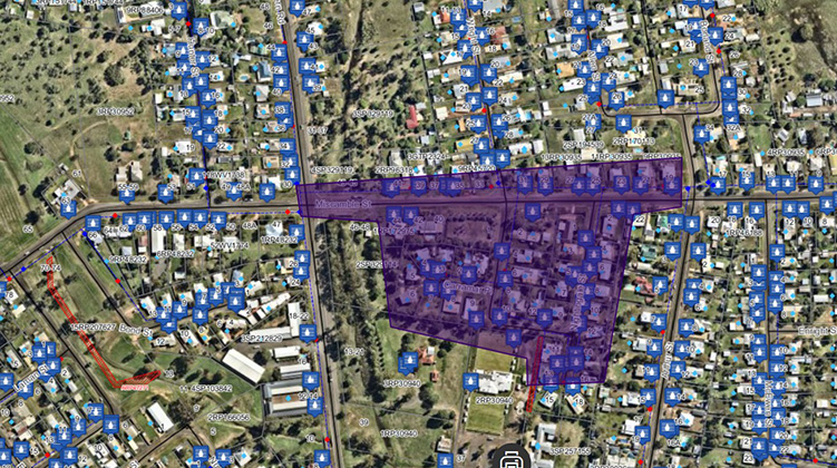 Scheduled works to repair a leaking water main.
