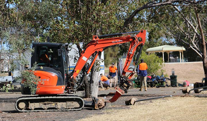 Pump track construction commences 1