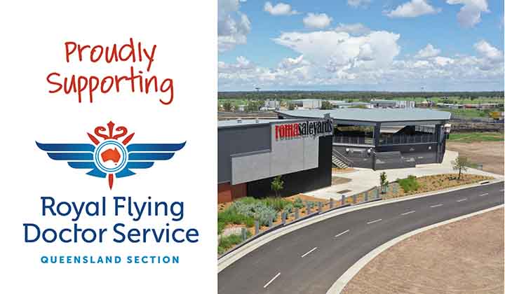 ROMA SALEYARDS WELCOME BACK ROYAL FLYING DOCTOR SERVICE FOR CHARITY SALE