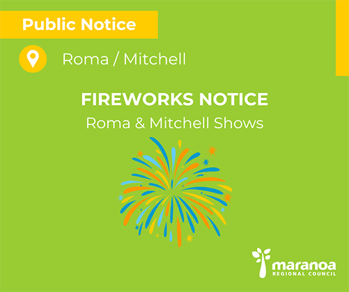 Fireworks at the Roma and Mitchell shows